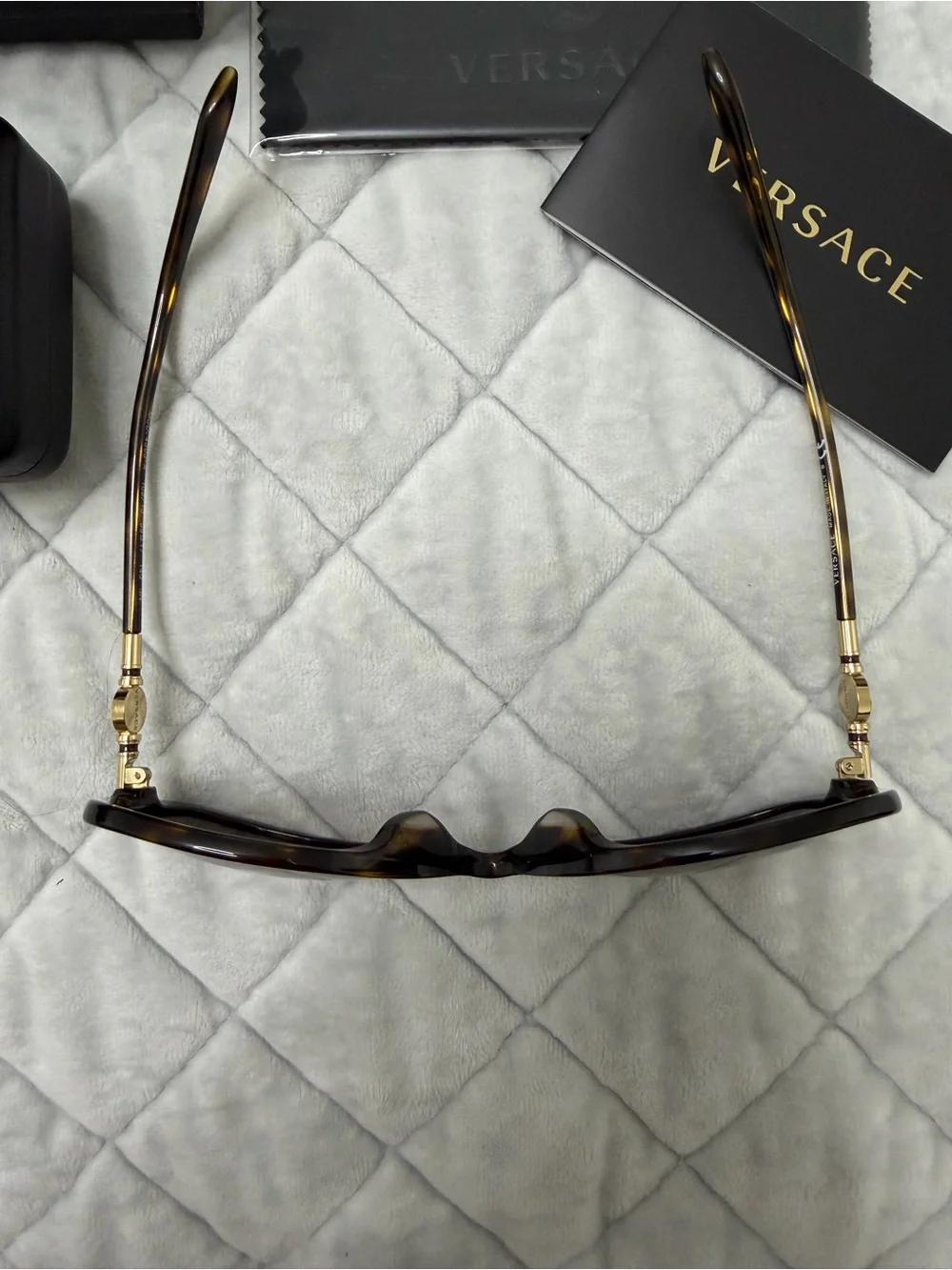 Versace Medusa Medallion Tortoiseshell Sunglasses